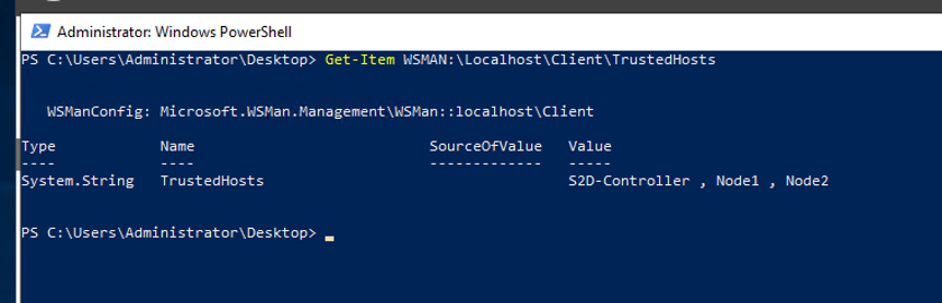TrustedHosts