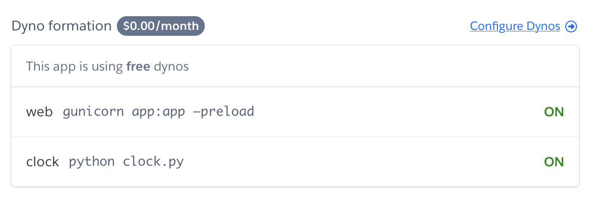 Heroku app